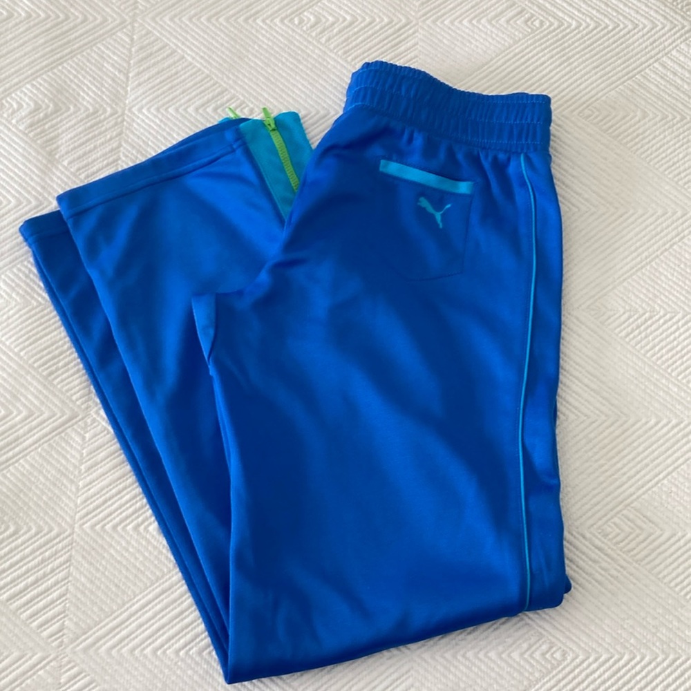 Puma Blue Sweatpants Relaxed Fit Joggers